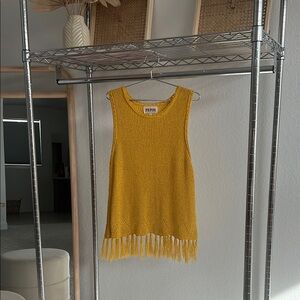 Fringe Knit Sleeveless Top